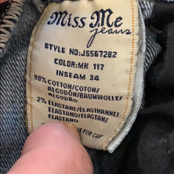Miss Me Denim Boot cut Jeans Size 27 - Picture 4 of 6